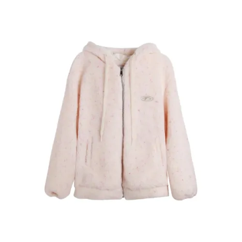MUSTOFF Velvet feel Coat Women's Pink