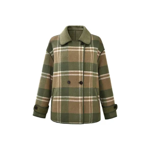 DIFFIE RIEGER Coats Women's Ocean Breeze Green