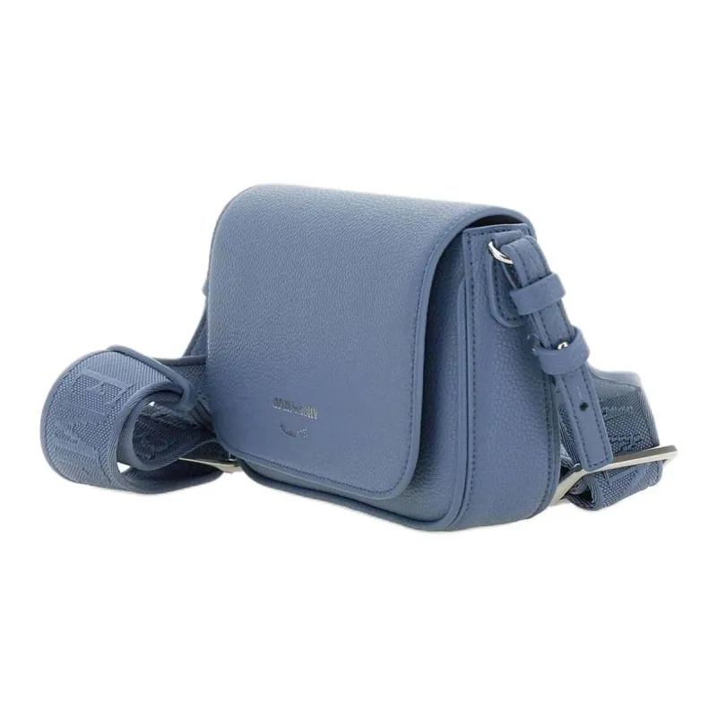 EMPORIO ARMANI Leather Shoulder Bag Women's Blue-2