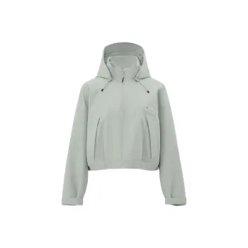 SNOW FLYING Cropped Spring Fall Windbreaker Jacket Women's