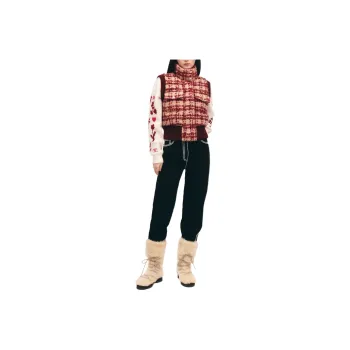 CHANEL COCO NEIGE Series 24 Fall And Winter Vest Women's Beige/Burgundy