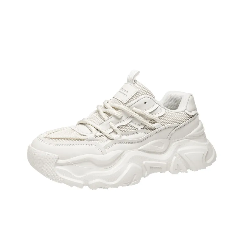 SUPEREDGE Slip Resistant And Abrasion Resistant Coverage Low Top Chunky Sneakers Men's-1