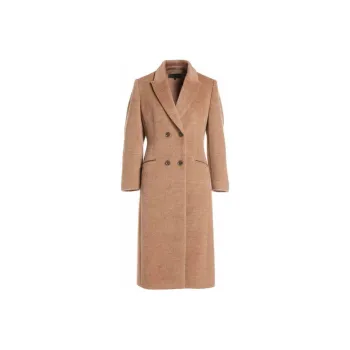 QIAOWANNI Coats Women's Almond