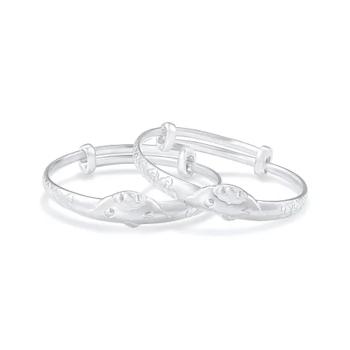 Bear Silversmith 999 Fine Silver Sterling Silver Bangle Kids'