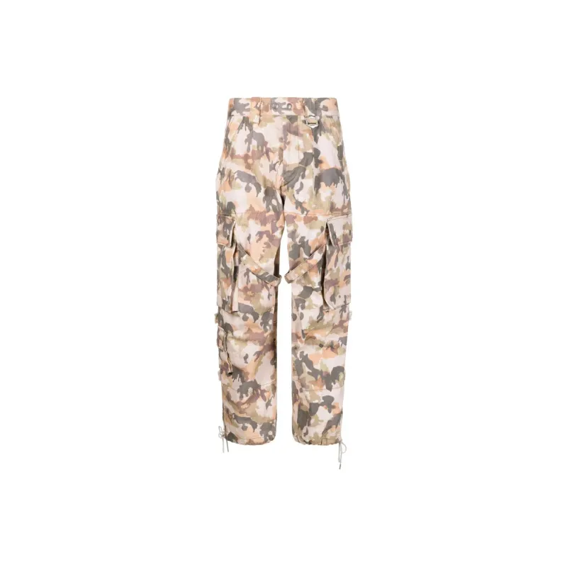 ISABEL MARANT Elore Abstract print Cotton Trousers-0