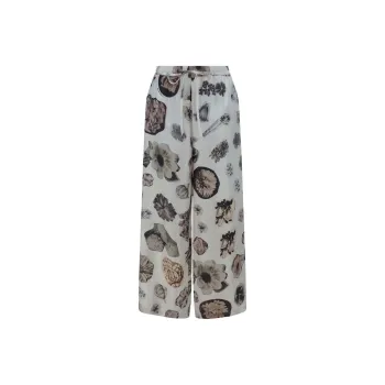 MARNI Floral print Straight trousers