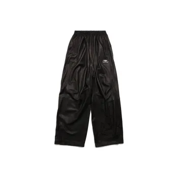 Balenciaga Casual Pants Loose Fit Women's Black