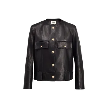 KHAITE The Laybin Leather Jacket