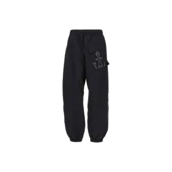 JW Anderson Logo Embroidered Wide Leg Joggers
