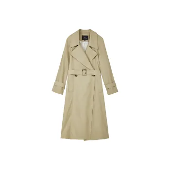 Yu Qianwen Trench Coat Women's Camel