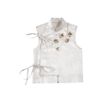 XINGHEHANGE New Chinese Style Hanfu Vest Women's White