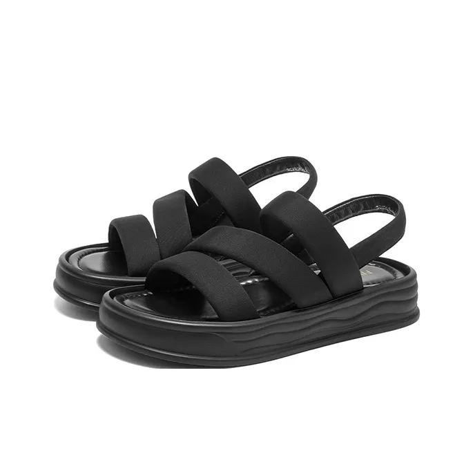 FIVE PLUS One Strap Sandals Women's Black-2