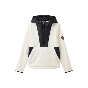 AIGLE POLARTEC Velvet feel Coat Women's Pink White