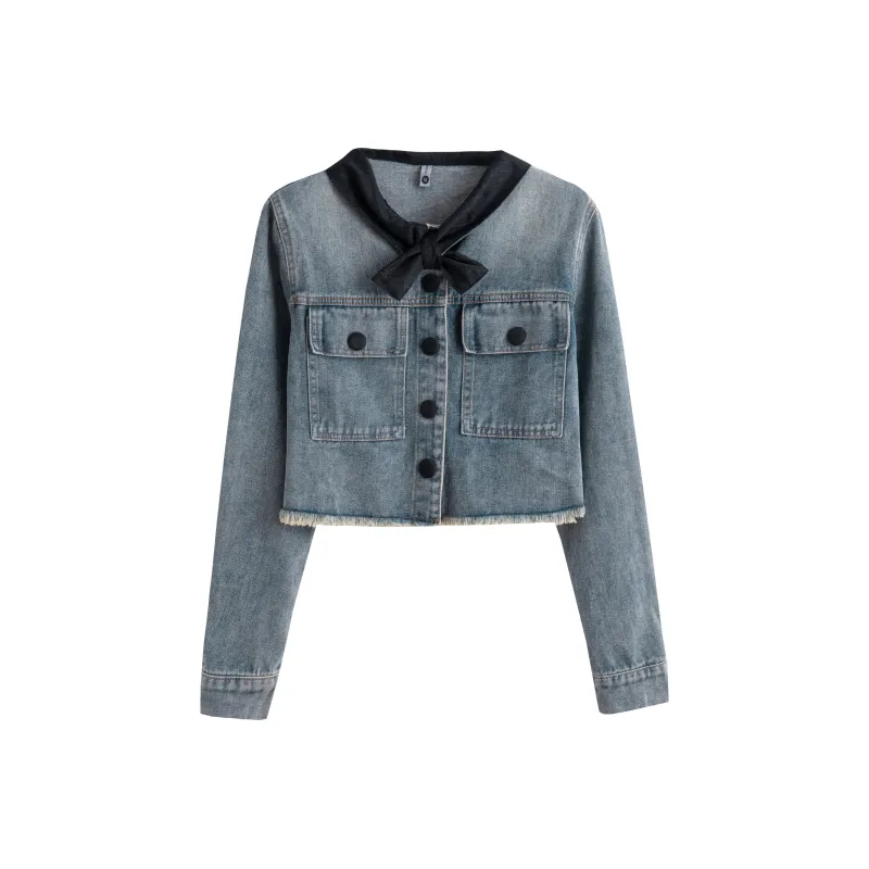 Juden Choi Denim Jacket Women's Blue-0