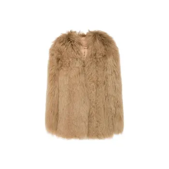 PRADA Velvet feel Coat Women's Brown