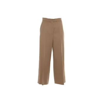 MaxMara Studio Burano Cropped Wide Leg Trousers