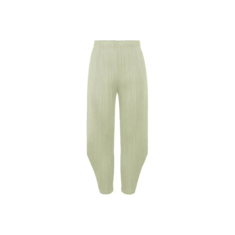 PLEATS PLEASE ISSEY MIYAKE Casual Pants Women's White Green-0