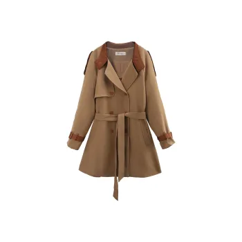 A Paradise For Awakening Trench Coat Women's Coffee