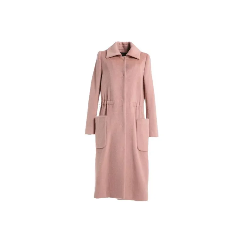QIAOWANNI Coat Women's Red Radiant Orange-0