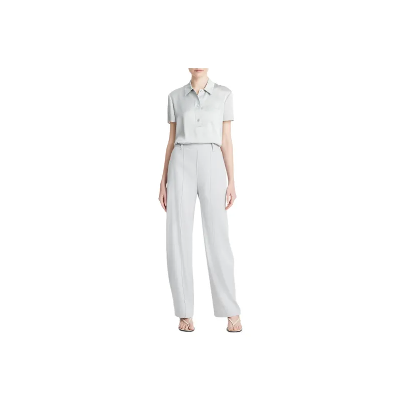 VINCE Straight-leg Linen-blend Trousers-0