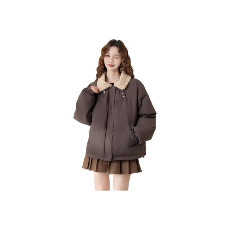 Tonlion Puffer Jacket Women's Coffee-0