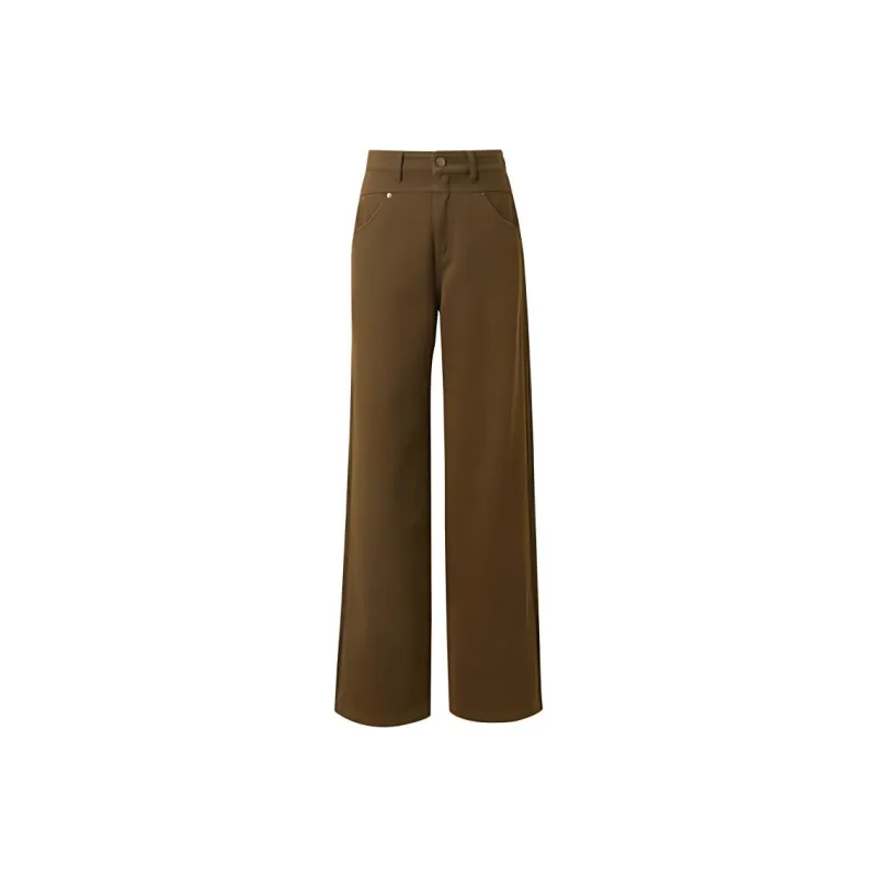 3COLOUR Casual Pants Women's Coffee-0