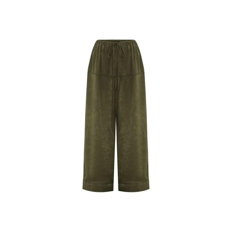 WITH JEAN SS24 Norah Pants Casual Pants Women's Khaki/Khaki-0