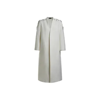 Rich Radi Q's Coats Women's White