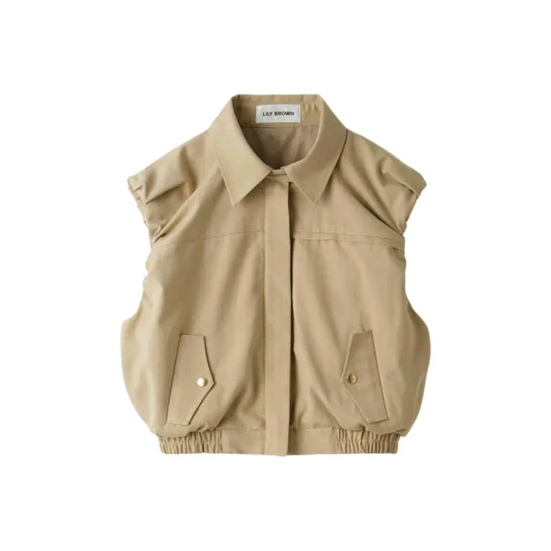 Lily Brown Vests Women's-1