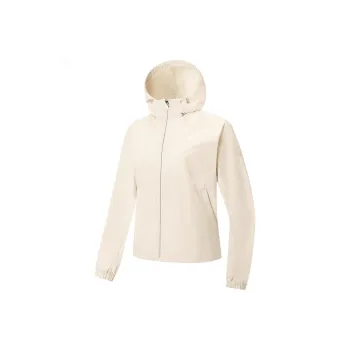 XTEP Variety Training Collection Trench Coat Women's Mountain Moon White