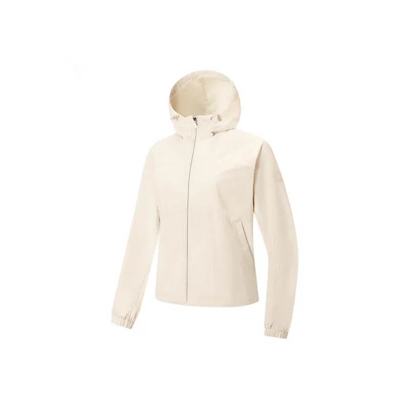 XTEP Variety Training Collection Trench Coat Women's Mountain Moon White-0