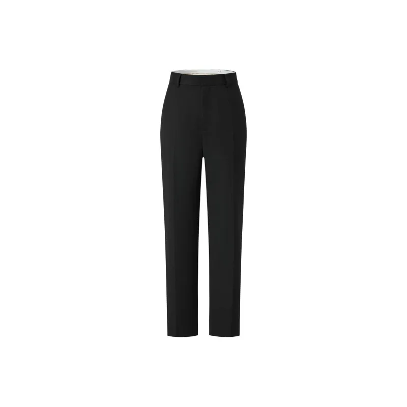JZ. ANNAKRO Casual Pants Women's Plain Black-0