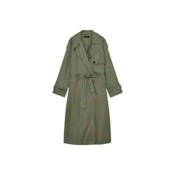ZARA Trench Coats Women's Khaki