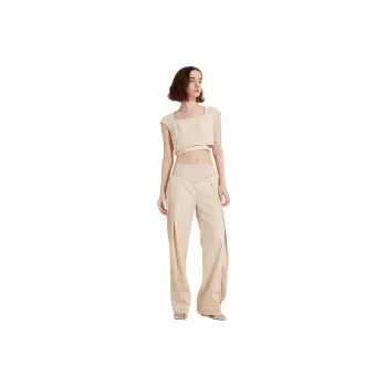 SUNDAY LIFE Casual Pants Women's Beige Apricot