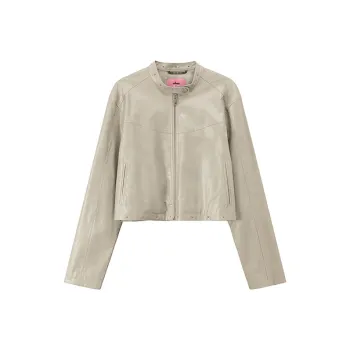 CHUU Cropped Coats Women's Light Gray