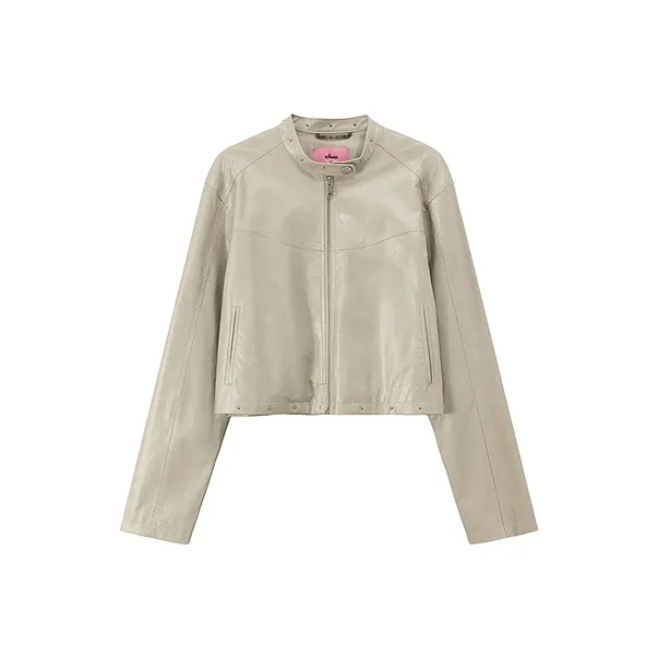 CHUU Cropped Coats Women's Light Gray-0