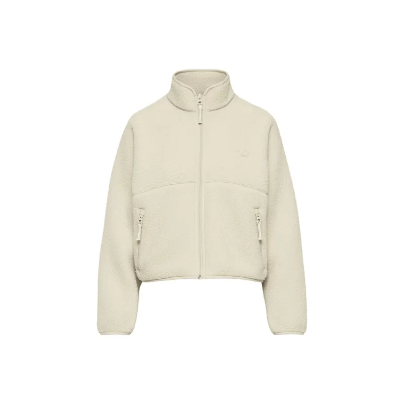 ARITZIA Tna Polartec Thermal Pro Mockneck Zip-up Velvet-feel Coat Women's Mullein/Multicolor-0
