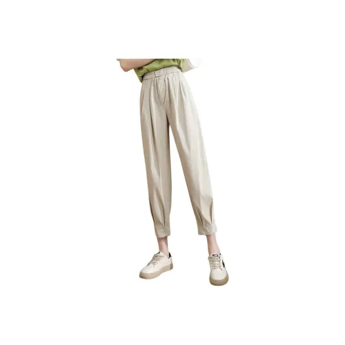 TERRE BLEUE Casual Pants Women's Light Apricot