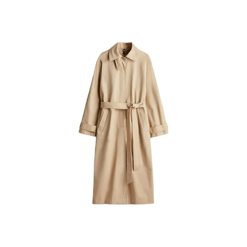 H&M Trench Coats Women's Beige-0