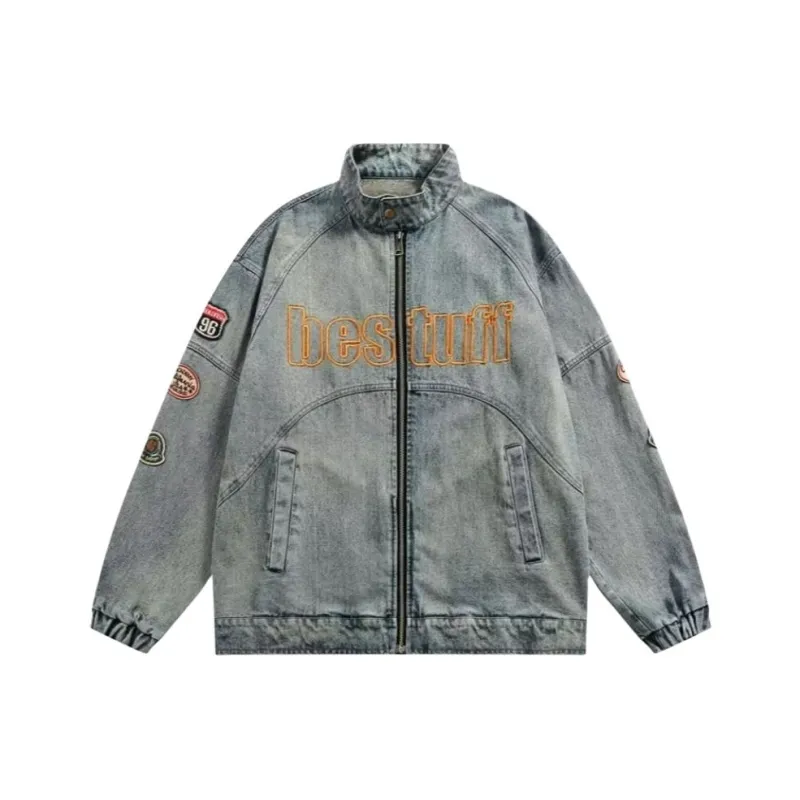 KYKW Denim Jackets Unisex Blue-0