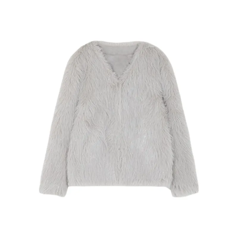 XWI Velvet feel Coat Women's Gray-0