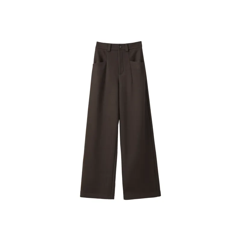 Fstudio Korean Commute Straight Fit Solid Color High Rise Casual Pants Women's-6
