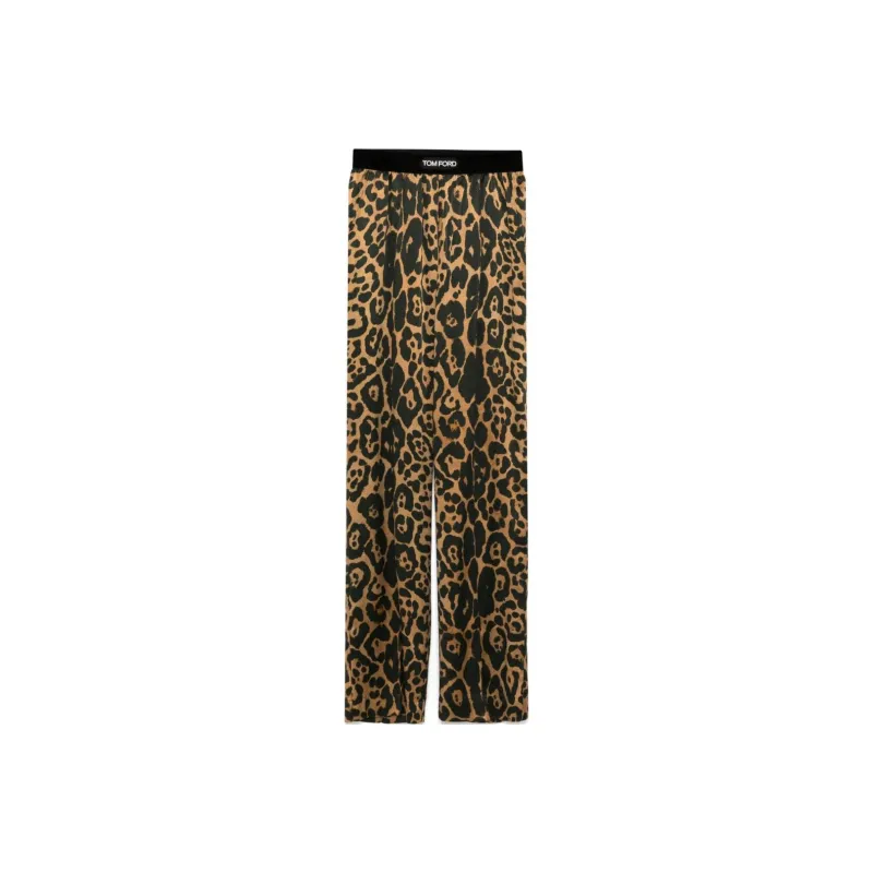 TOM FORD Silk Leopard Pants-0