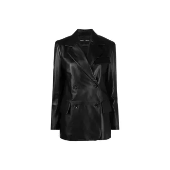 PROENZA SCHOULER Single breasted Leather Blazer