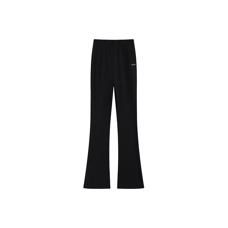 Garbege Casual Pants Women's Black Regular Edition-0