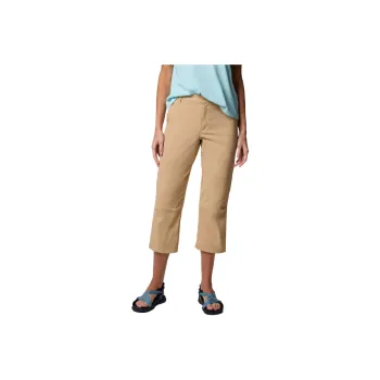 Columbia Leslie Falls Capris Omni-Shade Omni-Shield Release Casual Pants Women's Earth Yellow