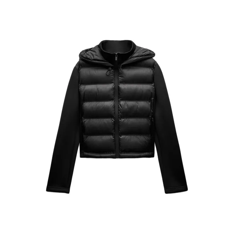 ZARA Trf Puffer Jacket Women's Black-0
