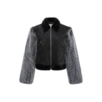 JAC FLEURANT Velvet feel Coat Women's Black