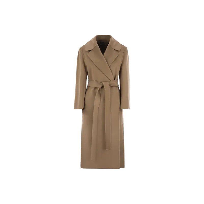 'S MAX MARA Livia Belted Long Sleeved Coat-0