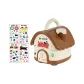 Brown Dopamine Dressing Piggy Bank+Sticker 1 Pc